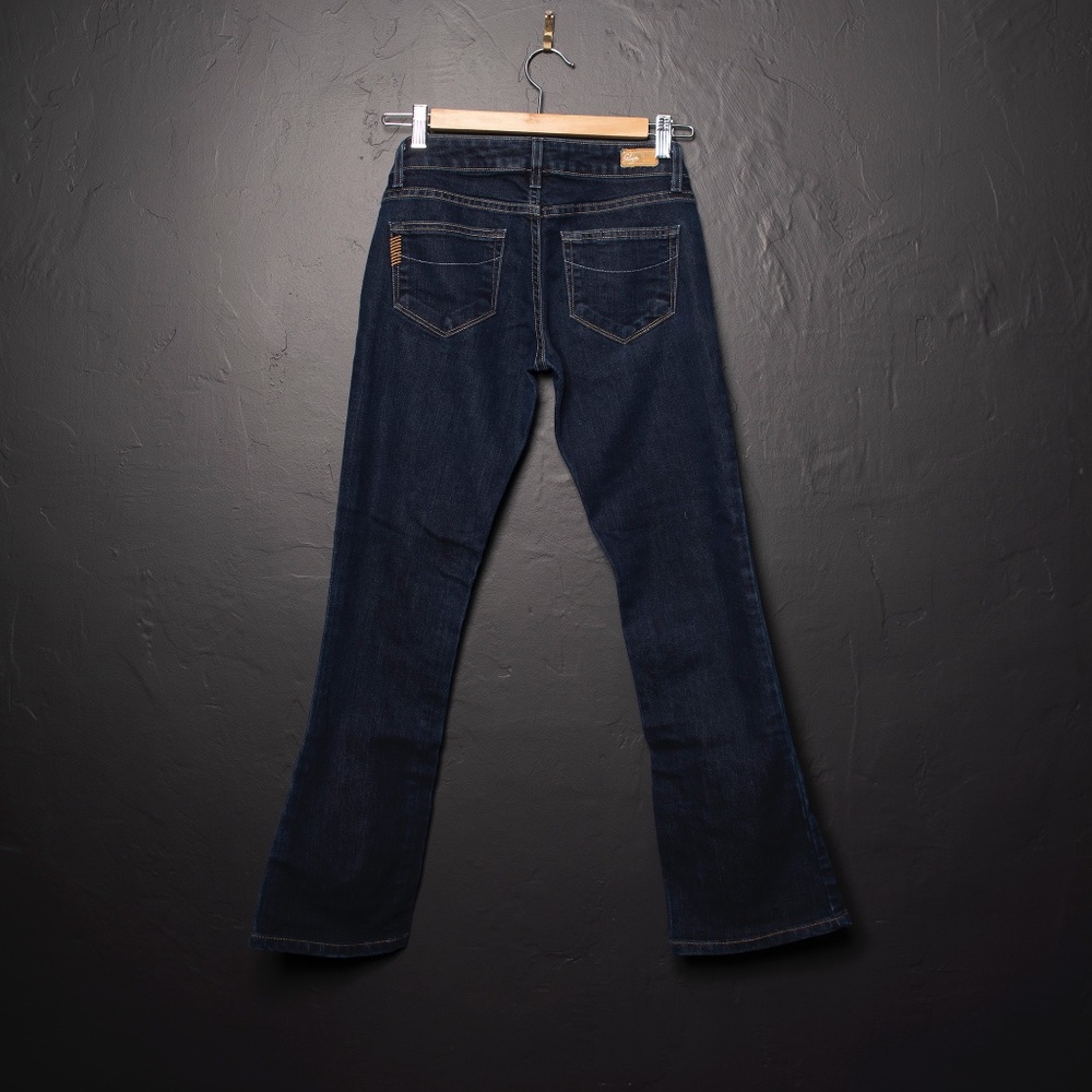 Paige Laurel Canyon Boot Cut Dark Wash Jeans SZ 24